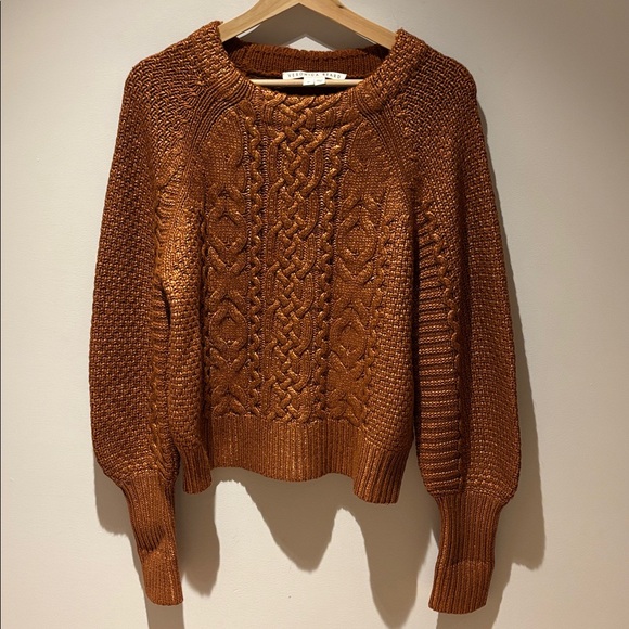 Veronica Beard Sweaters - Veronica Beard Copper Cable Knit Sweater